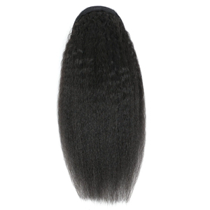 Extensions de <span class=keywords><strong>cheveux</strong></span> naturels brésiliens Remy DeepWave 12A en gros, queue de cheval à cordon, postiches pour tresses afro - Product Image 4