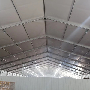 Grande tente d'entrepôt en PVC personnalisée Auvent de stockage temporaire étanche pour les ateliers et événements en plein air Murs latéraux en tissu - Product Image 3