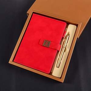 Wholesale Luxury Leather Hardcover A5 <b>Notebook</b> Custom Corporate <b>Diary</b> Pen Gift for Valentine's Day - Product Image 5