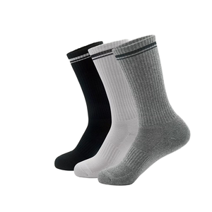 Custom striped crew ankle <b>socks</b> premium cotton blend retro two stripe design breathable comfortable for casual wear team <b>socks</b> - Product Image 1