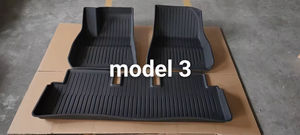 Tapis de voiture KADDEN toutes saisons de luxe en TPE, ensemble complet 3 pièces pour Tesla <span class=keywords><strong>Model</strong></span> <span class=keywords><strong>S</strong></span> <span class=keywords><strong>Plaid</strong></span> 2022, tapis de coffre - Product Image 6