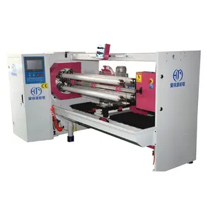Automatic Four shafts pvc film cutter and rewinder adhesive tape cutter and rewinder machine