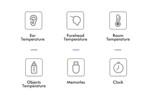 Multifuncional Digital Safe Medición rápida Bebé Inteligente Sin contacto Frente Oído Termómetro infrarrojo - Product Image 4