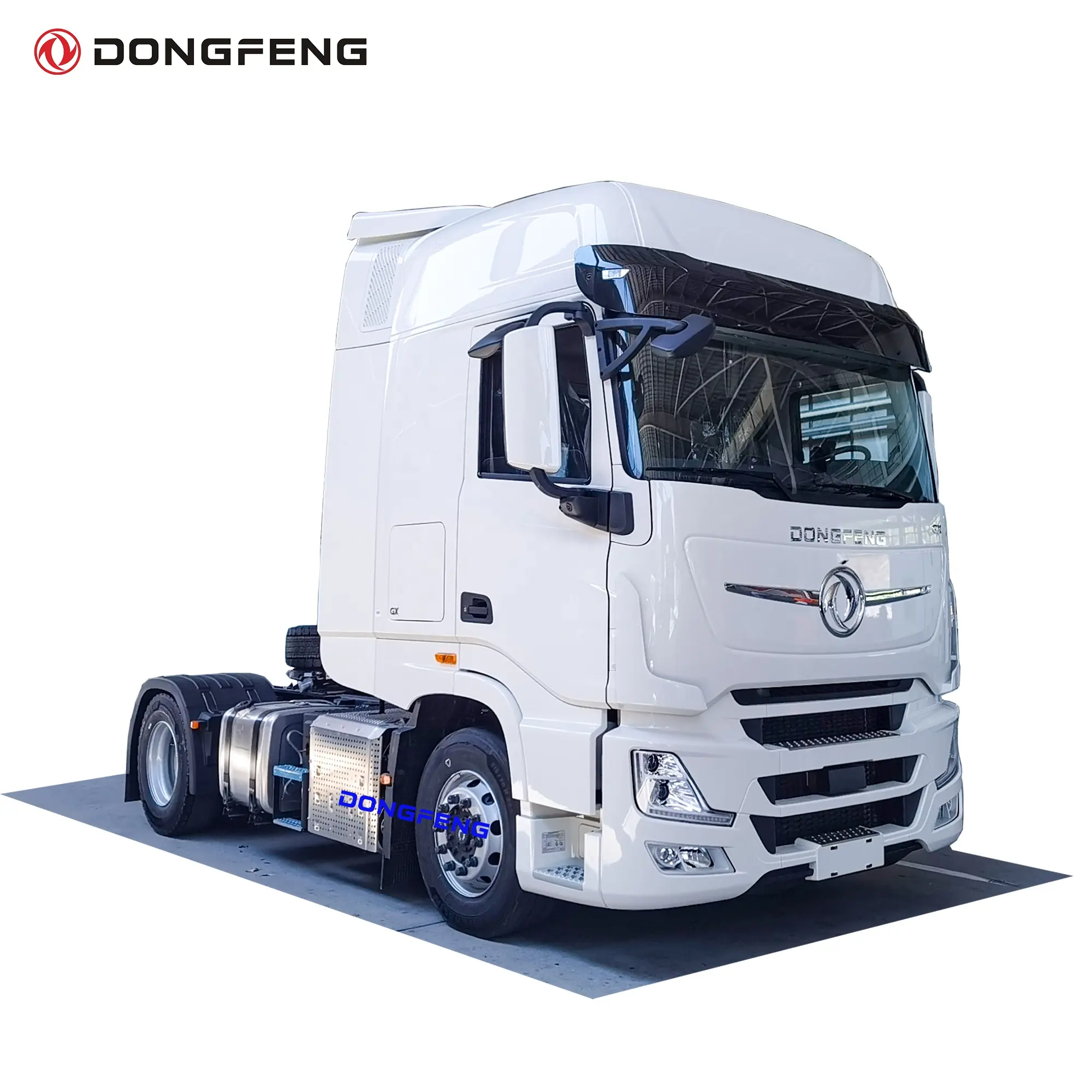 Dongfeng GX 4X2 Truk Traktor dengan Cummins 520 HP E6 Mesin AMT Gearbox G.C.W 45 Ton Desain Truk Traktor