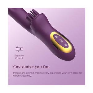 Vibrador de conejo impermeable para mujer, máquina sexual de empuje, diseño de cosquillas en el clítoris - Product Image 2