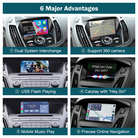 Road Top CE FCC certificado múltiples funciones inalámbrico Carplay Retrofit Kit decodificador con cámara trasera para Ford Focus 2012-2015