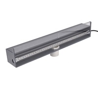 Acrylique déversoir eau descente paysage extérieur jardin fontaine piscine cascade avec lumières LED