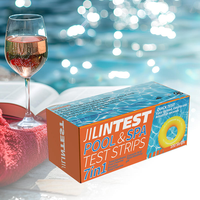 Bandelettes de test d'eau portables 7 en 1, 100 pièces, accessoires OEM pour piscine, spa, bain à remous, test du chlore et du pH
