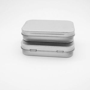 Rectangular Tin <b>Box</b> 21mm High Reusable Storage For Tobacco Cigarette Cases - Product Image 3