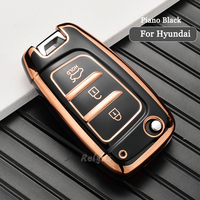 Housse de protection pour clé télécommande de voiture en TPU, nouveau Design adapté pour Hyundai Solaris 2 Elantra i30 i35 i40 coque de protection pour porte-clés accessoires automobiles