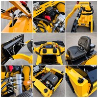 Multifunktionaler Mini-Kompaktlader für Landwirtschaft, Landschaftsbau, Hofreinigung und Arbeiten auf Engen Baustellen