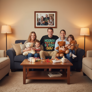 T-shirt a maniche lunghe Hooray It's My Gotcha Day Adoption - Product Image 3