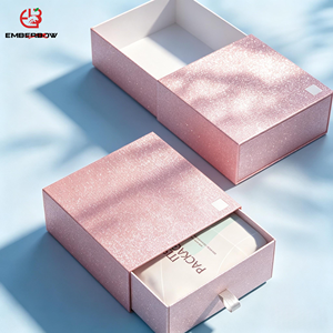 EBB Jewelry Gift Drawer <b>Box</b> Eco-Friendly Reusable Magnetic Closure Wholesale Luxury Fashion Paper Custom Logo Printed - Product Image 1