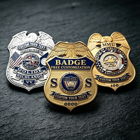 Badge en métal personnalisé, forme étoile ou bouclier, avec logo imprimé UV, pour défi ou récompense, fabrication usine