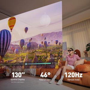 Gafas <span class=keywords><strong>XREAL</strong></span> <span class=keywords><strong>AIR</strong></span> 2 AR 120Hz 1080P 130 "Pantalla portátil 72g Gafas inteligentes AR ultraligeras - Product Image 3