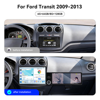 ZWNAV Écran 13,1''+12,3'' pour Ford Transit 2009-2013 Android 15 Carplay Autoradio DSP GPS Multimédia Stéréo 4G WiFi OEM