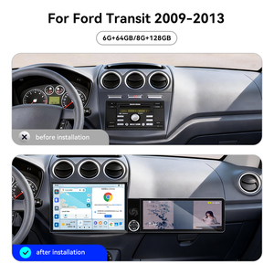 ZWNAV Écran 13,1''+12,3'' pour <span class=keywords><strong>Ford</strong></span> <span class=keywords><strong>Transit</strong></span> 2009-2013 Android 15 Carplay <span class=keywords><strong>Autoradio</strong></span> DSP GPS Multimédia Stéréo 4G WiFi OEM - Product Image 5