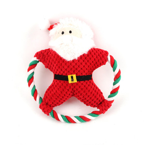 Jouets à mâcher en peluche pour chien, écologiques, durables, qui couinent, pour Noël, pour usage intérieur, vente en gros - Product Image 1