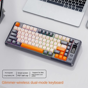 <span class=keywords><strong>Clavier</strong></span> <span class=keywords><strong>mécanique</strong></span> sans fil Free Wolf M75 à double mode, 87 touches, rétroéclairage RVB, pour jeux, e-sport, bureau, USB-C, PBT - Product Image 3