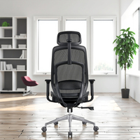 Chaise de bureau ergonomique pour personnel, chaise en maille sédentaire, rotative et élévatrice, chaise d'ordinateur d'apprentissage confortable et respirante
