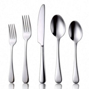 Oferta Especial: Juego de Cubiertos de Acero Inoxidable para Cocina, Cuchillos, Tenedores y Cucharas para Restaurante, Vajilla Plateada para Bodas y Alquiler en Hoteles - Product Image 1