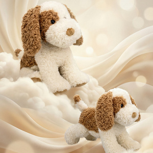 Peluche chien taille réelle en gros, jouets en peluche personnalisés, faible MOQ, chien <span class=keywords><strong>Beagle</strong></span> <span class=keywords><strong>noir</strong></span> <span class=keywords><strong>et</strong></span> <span class=keywords><strong>blanc</strong></span> en peluche assis <span class=keywords><strong>et</strong></span> moelleux - Product Image 5