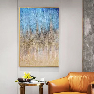 <span class=keywords><strong>Peinture</strong></span> à l'huile <span class=keywords><strong>abstraite</strong></span> de luxe sur toile, texture de gravier personnalisée, <span class=keywords><strong>peinture</strong></span> à l'huile <span class=keywords><strong>abstraite</strong></span> bleu ciel, grande <span class=keywords><strong>peinture</strong></span> à l'huile <span class=keywords><strong>abstraite</strong></span> faite à la main - Product Image 5