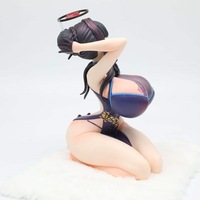 Figurine GK de Yue Liyin en Cheongsam, pose accroupie, sexy et voluptueuse, pour présentation de bureau, tendance, en boîte