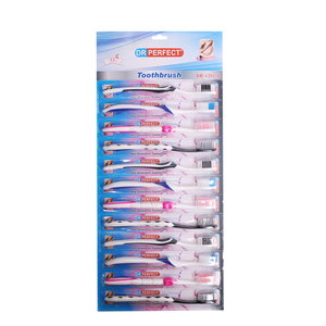 Brosse à dents manuelle légère et fine avec manche en plastique pour adultes, poils moyens, design coloré, usage domestique, service ODM - Product Image 2