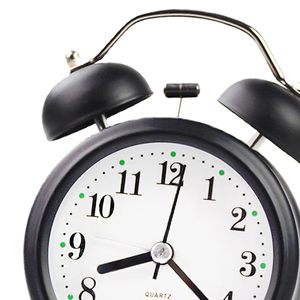 Classic Children Twin Bell Alarm <b>Clock</b> <b>Metal</b> Aloud Alarm Button Backlight Silent Quartz Alarm <b>Clock</b> with Roman Numerals - Product Image 5