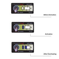 Indicador Timestrip PLUS, Sensor de Temperatura, Etiqueta de Transporte para Alimentos, Bebidas y Muestras Biológicas, Ventana Visual, Seguimiento