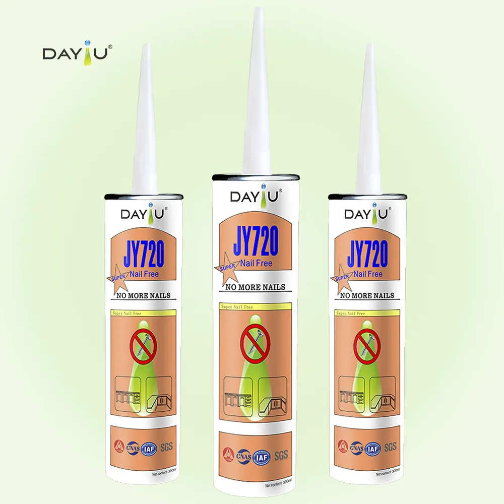 JY720 JAYO sıvı çivi PVC yapı yapışkanı ücretsiz çivi tutkal
