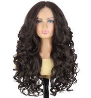 Nouvelle perruque frontale en dentelle 13*6 de 26 pouces, blonde, effet Yaki, avec ligne de cheveux naturelle et cheveux de bébé, en fibre mate résistante aux hautes températures