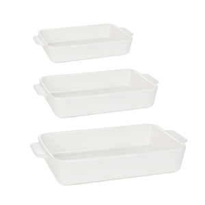 Plateau créatif en céramique à double oreille plateau à manger pour la maison vaisselle plateau de <span class=keywords><strong>cuisson</strong></span>/ustensiles de <span class=keywords><strong>cuisson</strong></span> en céramique/coffre-fort pour micro-ondes, <span class=keywords><strong>four</strong></span> - Product Image 4