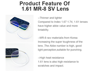 Jab Optics <span class=keywords><strong>1.61</strong></span> <span class=keywords><strong>ASP</strong></span> lensa penglihatan tunggal UV420 lensa optik antipantul dengan lapisan <span class=keywords><strong>HMC</strong></span>/AR - Product Image 6