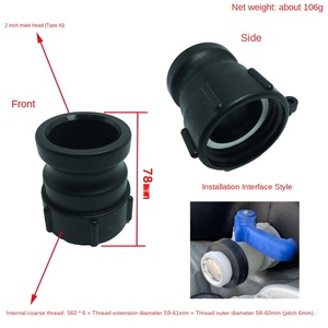 IBC Ton Barrel Accouplement en plastique Connexion rapide Fil épais de 2 pouces Raccords de baril de tonne Adaptateur de joint de soupape-All Cast Technics - Product Image 6