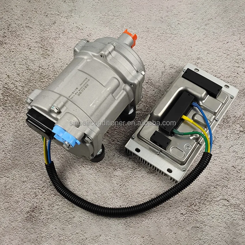 Sistema de refrigerador de estacionamento, motor de rolagem 12v 24v carro condicionado peças compressor de ar elétrico