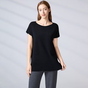 Suéter de Punto de Alta Gama Estilo Preppy, Ligero y Minimalista para Mujer, Top de Punto sin Mangas, Chaleco de Cuello Redondo - Product Image 1