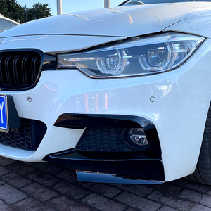Bmw Front Wind Vane <b>Corner</b> <b>Protector</b> Abs Carbon Fiber Style For 3 Series F30 M Pack 320i 325i 2013 2019 - Product Image 4