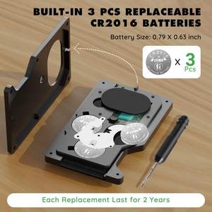 Cartera Metálica Compacta con GPS y RFID, Estuche Inteligente para Tarjetas con Rastreador, Localizador con Tarjeta <span class=keywords><strong>Findme</strong></span>, Regalo para las Fiestas - Product Image 2