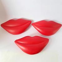 Jouet anti-stress en forme de lèvres en PU personnalisé avec logo promotionnel, boule anti-stress en mousse PU en forme de bouche/lèvres