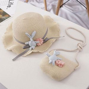 Sombreros de Verano para Niños, Sombrero de Paja para Bebé Barato, Sombreros Lindos para Bebé con Bolsa, Elegantes para Venta al por Mayor - Product Image 4