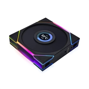 <span class=keywords><strong>Ventilateur</strong></span> de refroidissement <span class=keywords><strong>PC</strong></span> <span class=keywords><strong>Lian</strong></span> <span class=keywords><strong>Li</strong></span> UNI FAN TL120 3-en-1 RGB blanc/noir avec nouvelle écran LCD haute performance pour dissipation thermique et éclairage - Product Image 4