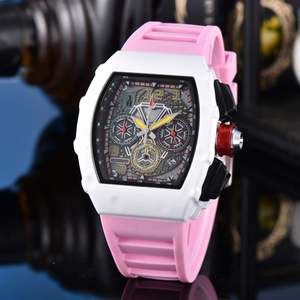 Reloj de Pulsera Cuadrado de Diseño Moderno para Hombre, de Aleación de Lujo, Simple, de Buena Calidad, con Correa Colorida Arcoíris, Estilo Informal, para Negocios, Hip Hop - Product Image 4