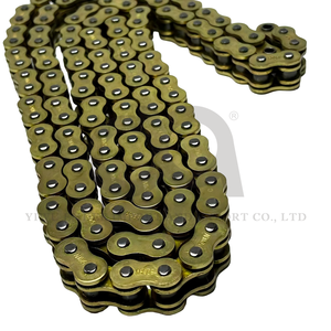 Cadena de Motocicleta de Alta Calidad 428H-O <span class=keywords><strong>520</strong></span>-O 520H-O <span class=keywords><strong>520</strong></span> con Anillo en O, Chapada en Oro - Product Image 6