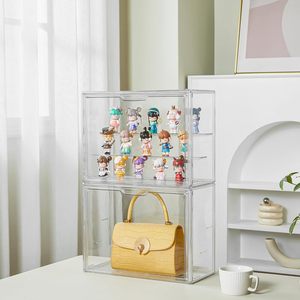 Porte magnétique Jouet Collection Protection Vitrine Antipoussière Empilable Clair Présentoir Acrylique Figurines Vitrine - Product Image 5