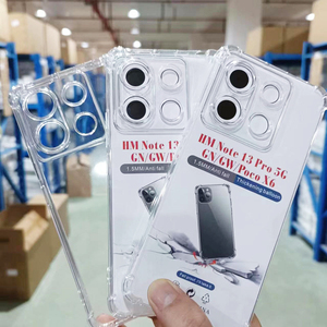 Étui de téléphone transparent en TPU antichoc pour Xiaomi Redmi Note 15 Pro + 14 <span class=keywords><strong>14S</strong></span> 13 12 11 10 9, coque de téléphone mobile transparente - Product Image 3