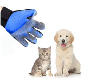 Guantes de Silicona 2 en 1 para Eliminar el Pelo de Mascotas, Cinco Dedos, para Limpiar, Desenredar y Bañar Gatos - Product Image 1