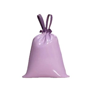 ถุงขยะสีม่วงแบบหนา มีเชือกรูดปิดผนึก สำหรับใช้ในห้องครัวและห้องนั่งเล่น - Product Image 3