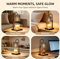 Lampe chauffe-bougie avec minuterie et variateur d'intensité, décoration d'intérieur pour anniversaire de femme